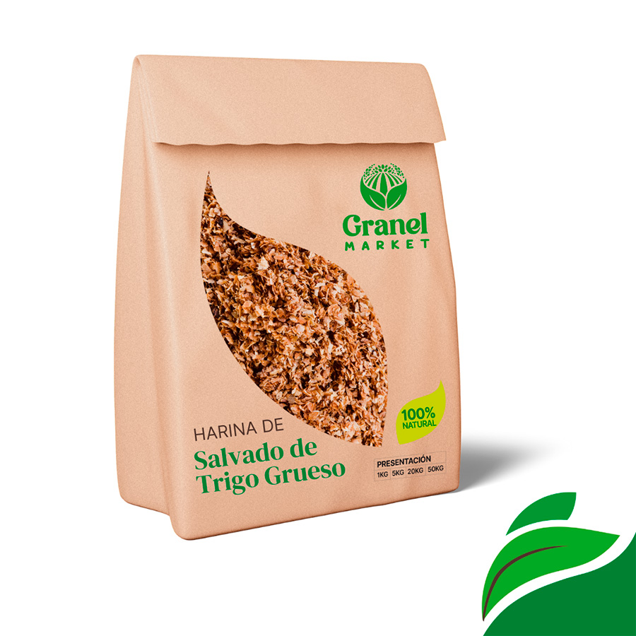 Harina de salvado de trigo grueso